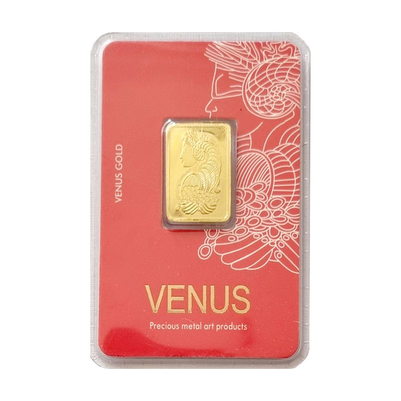 شمش طلا 24 عیار سین سان مدل sn100